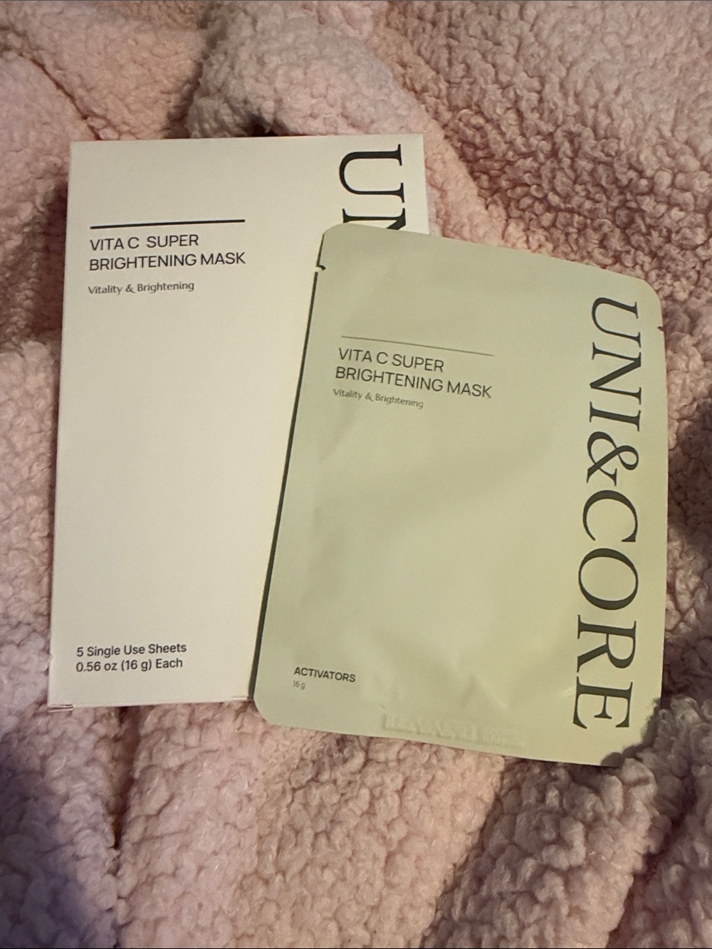 Vita C Super Brightening Mask - Pale Green Single-Use Sheet 5 pack